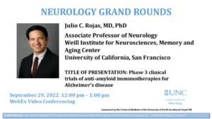 Julio C. Rojas, MD, PhD - Grand Round