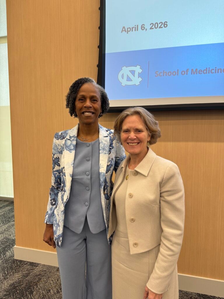 UNC OBGYN Department Chair pictured with Keynote #2 Speaker: Dr. AnnaMarie Connolly