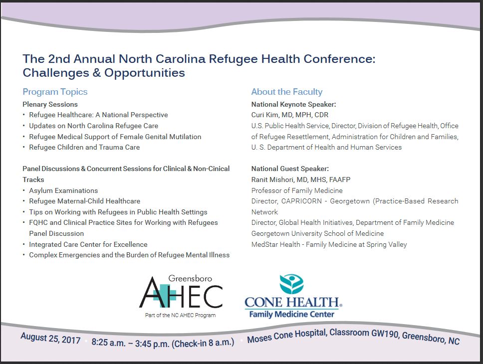 2018 NC Refugee Health Conf. 2 image