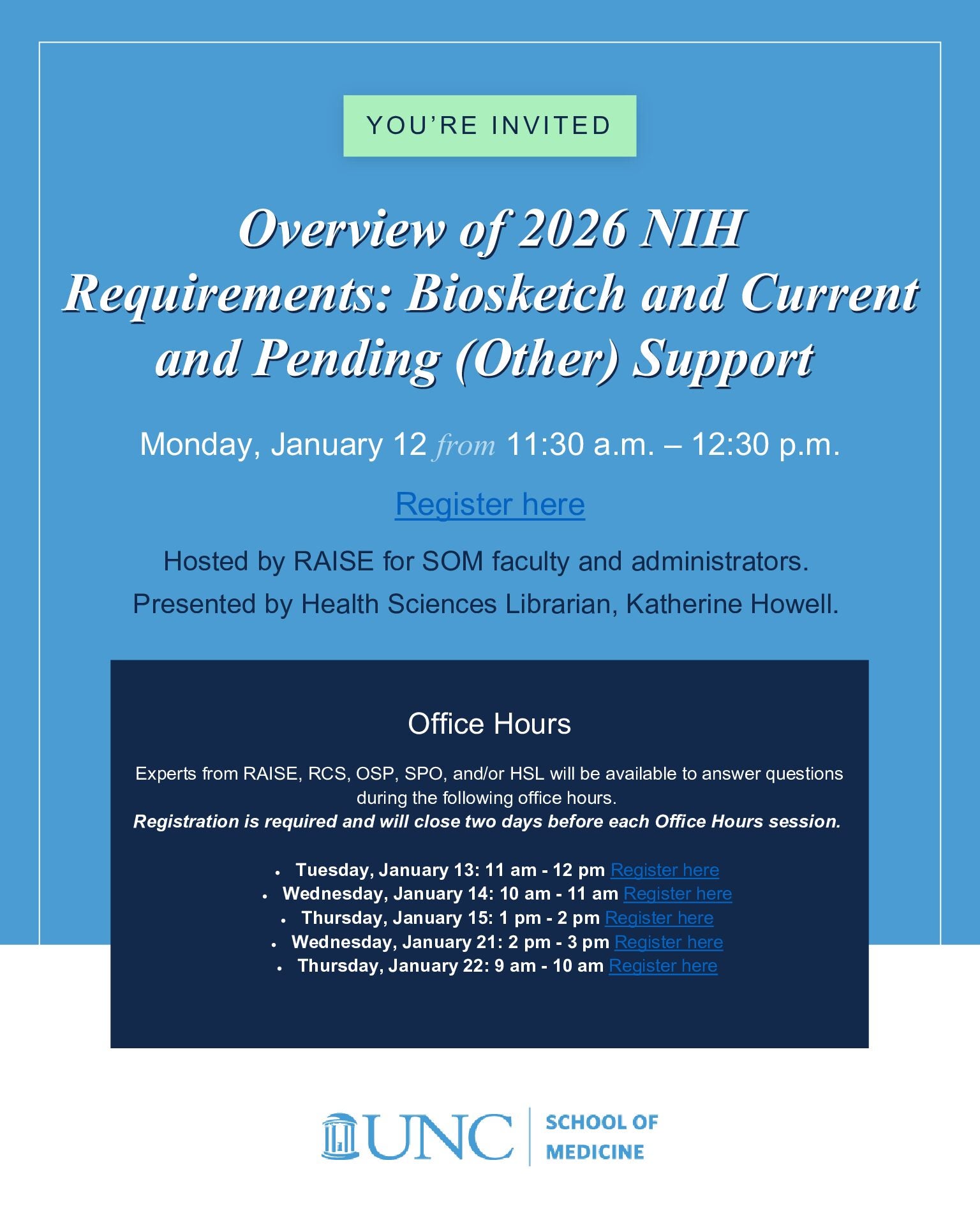 Overview of 2026 NIH Requirements: Biosketch and Current and Pending (Other) Support