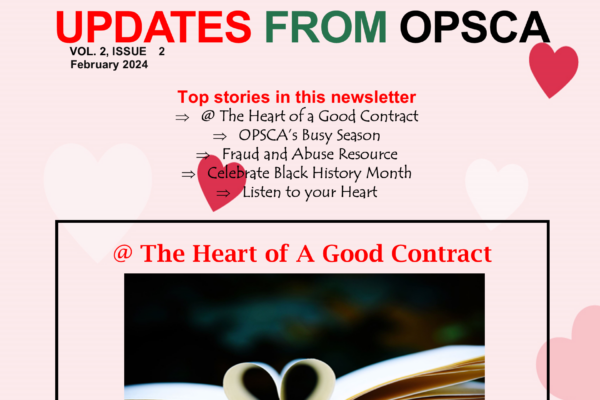 OPSCA February 2024 Newsletter