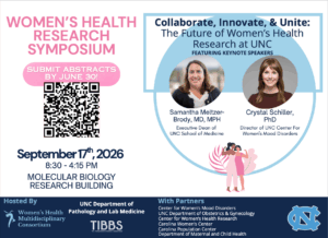 Flier for the Women's Health Research Symposium