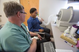 Lung function testing at the Cystic Fibrosis Center