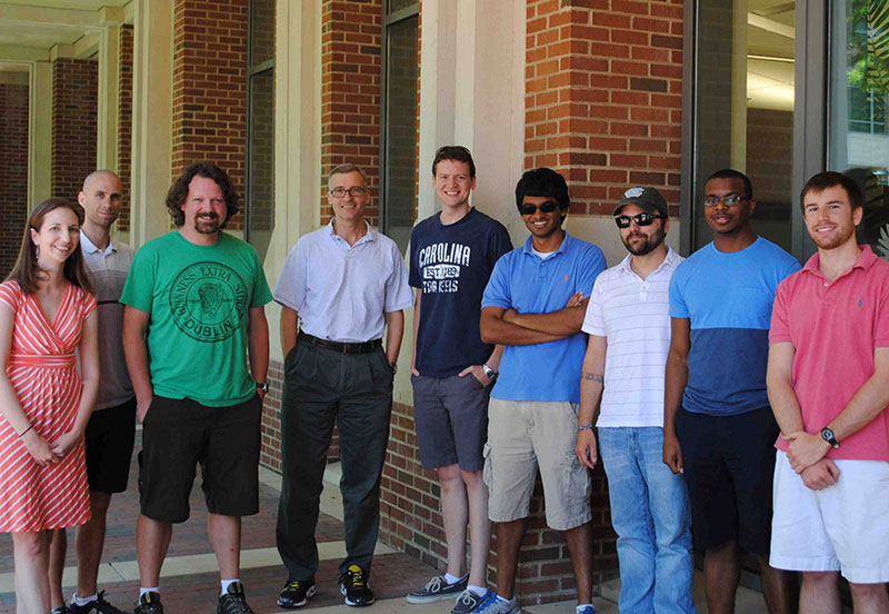 Dohlman Lab 2014 in front of the Genetic Medicine Building on UNC campus