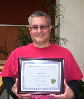 Victor Perez Honored with IT Support Award 2012-350