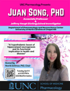 April 2023 Juan Song seminar flyer