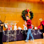 prize being awarded at Annual Awards Holiday Party 2022