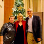 3 people at Annual Awards Holiday Party 2022