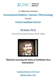 Tal Einav, PhD seminar speaker flyer