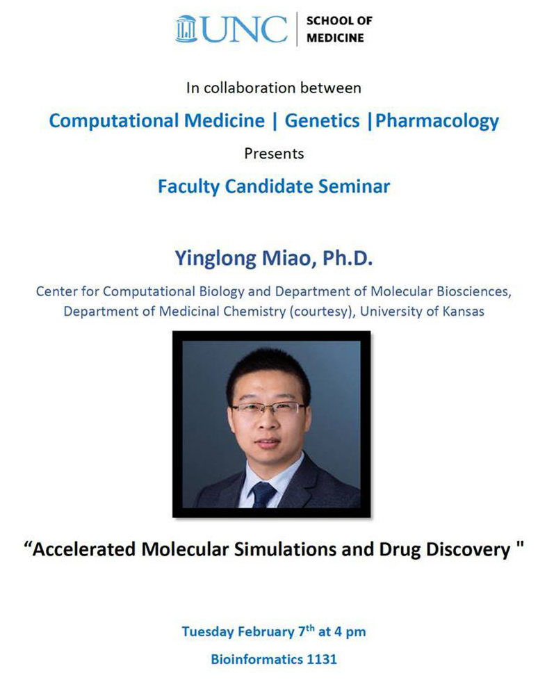 Dr. Yinglong Miao of University of Kansas presents | Pharmacology