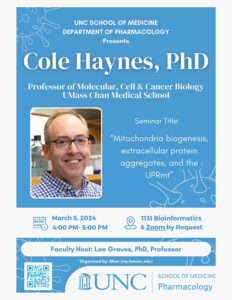 2024_03_05 Cole Haynes, PhD seminar flyer