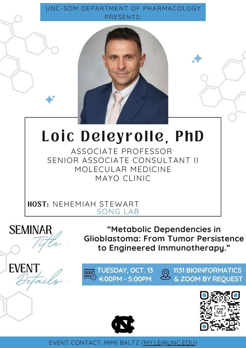 2026_10_13 Seminar flyer for Loic Deleyrolle, PhD