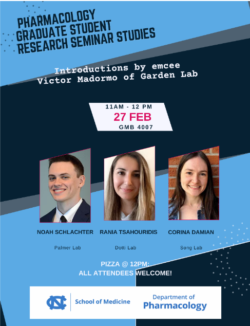 2026_02_27 flyer for Student Research Seminars with Noah Schlachter, Rania Tsahouridis, and Corina Damian