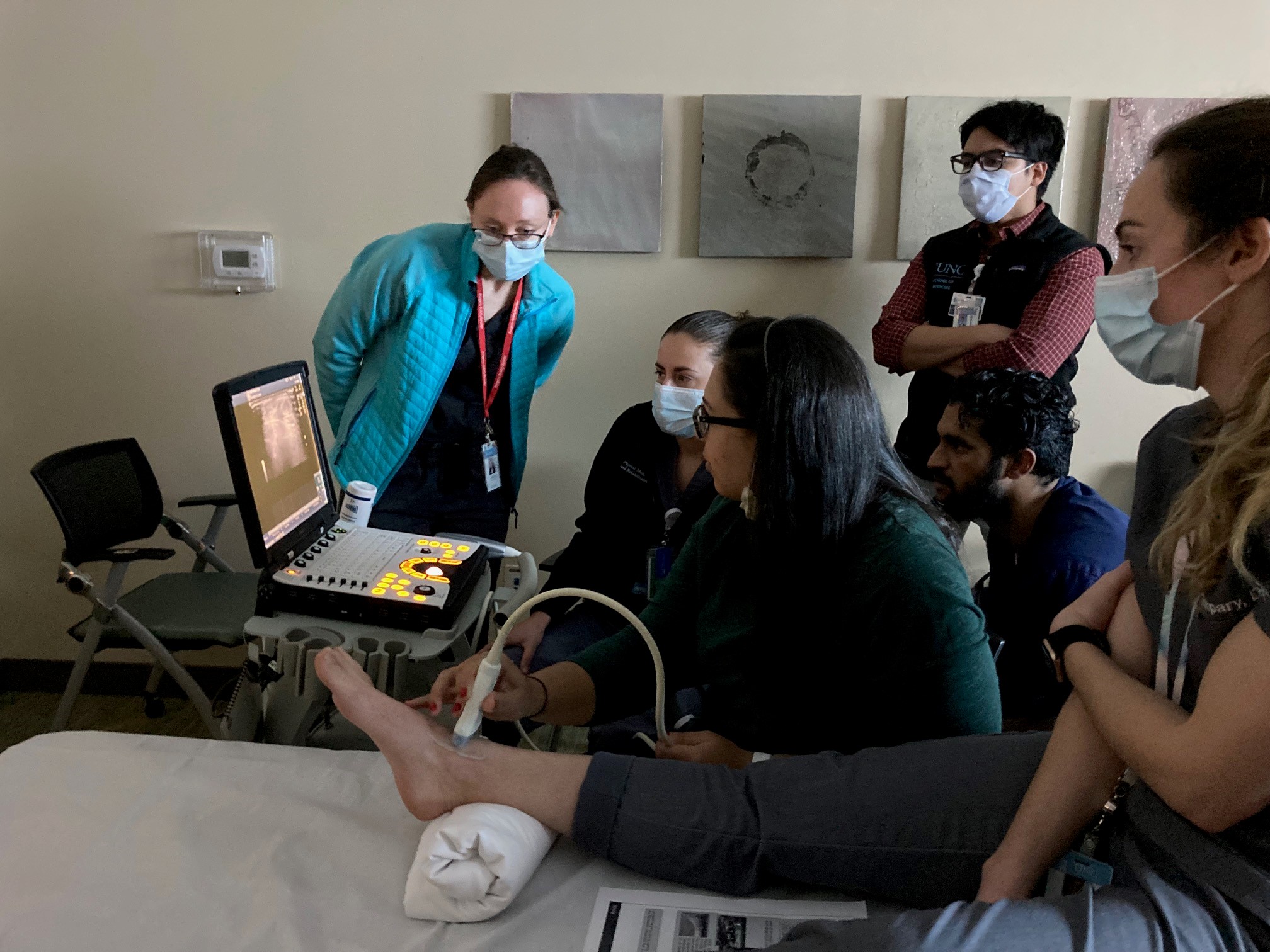 Students Practicing Ultrasound