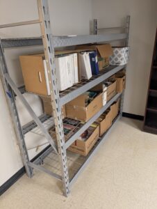 Moving Boxes on a shelf