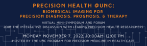 Banner for Biomedical Imaging for Precision Diagnosis, Prognosis, & Therapy Symposia