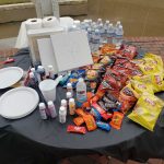 picture of snacks at Trappy Paint event
