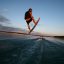 Dr. Udell wakeboarding at sunset. Photo by Ty Udell.