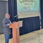 Dr. Booker King speaks at Operation Save a Life