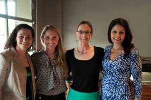 UNC & Duke AMPWIS Leadership. Kate Hacker, Amy Wisdom, Audrey Verde, and Melodi Whitley.