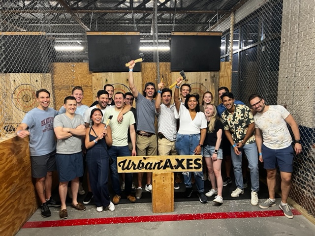 UNC and Duke Urology Residents Hold Friendly Axe-throwing Social Meetup