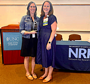 Deborah Usinger, with NRP Chair Susan Moist