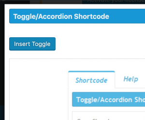 Toggle/Accordion window